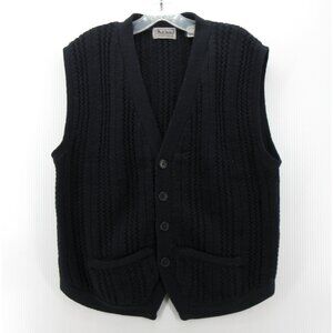 VINTAGE Paul Smith Sweater 2 Sportswear Vest Wool Cardigan Knit Medium